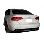 Audi A4 B8 2008 - 2012 S4 Arka Tampon Eki - Difüzör ( Plastik)